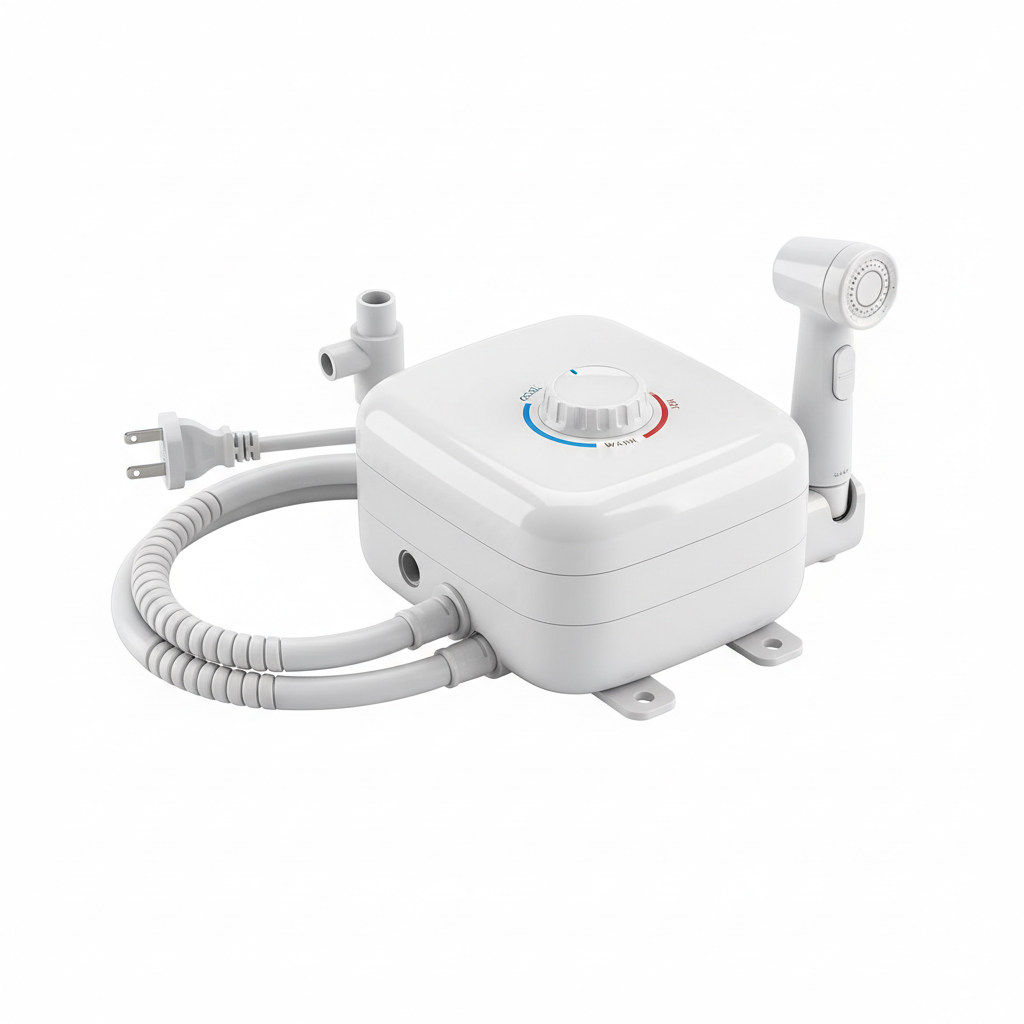 Budget-friendly heated bidet sprayer with temperature dial control
